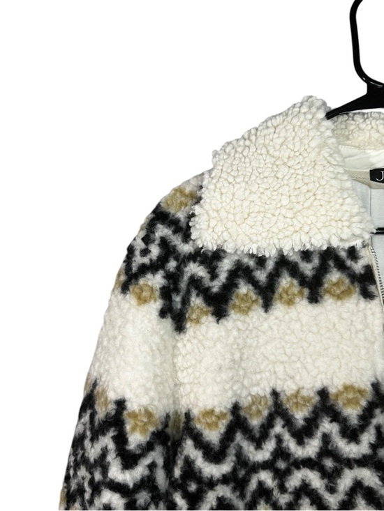 J. Crew Jacquard-print Sherpa half-zip fleece pullover Size Small Style CF278 - Picture 5 of 12